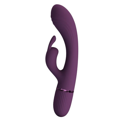 PRETTY LOVE - ROCCO UPPLADDNINGBAR KANINVIBRATOR 10 FUNKTIONER LILA