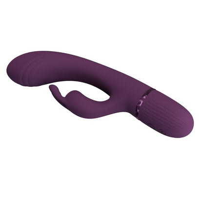 PRETTY LOVE - ROCCO UPPLADDNINGBAR KANINVIBRATOR 10 FUNKTIONER LILA