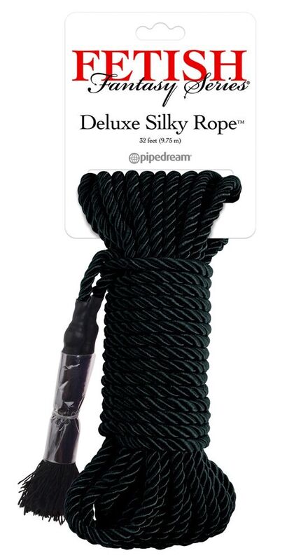 FETISH FANTASY SERIES - SVART DELUXE SILKESREP 9,75 M