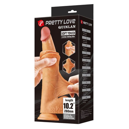 PRETTY LOVE - QUINLAN REALISTISK DILDO 26 CM Ø 5,5 CM NATURLIG