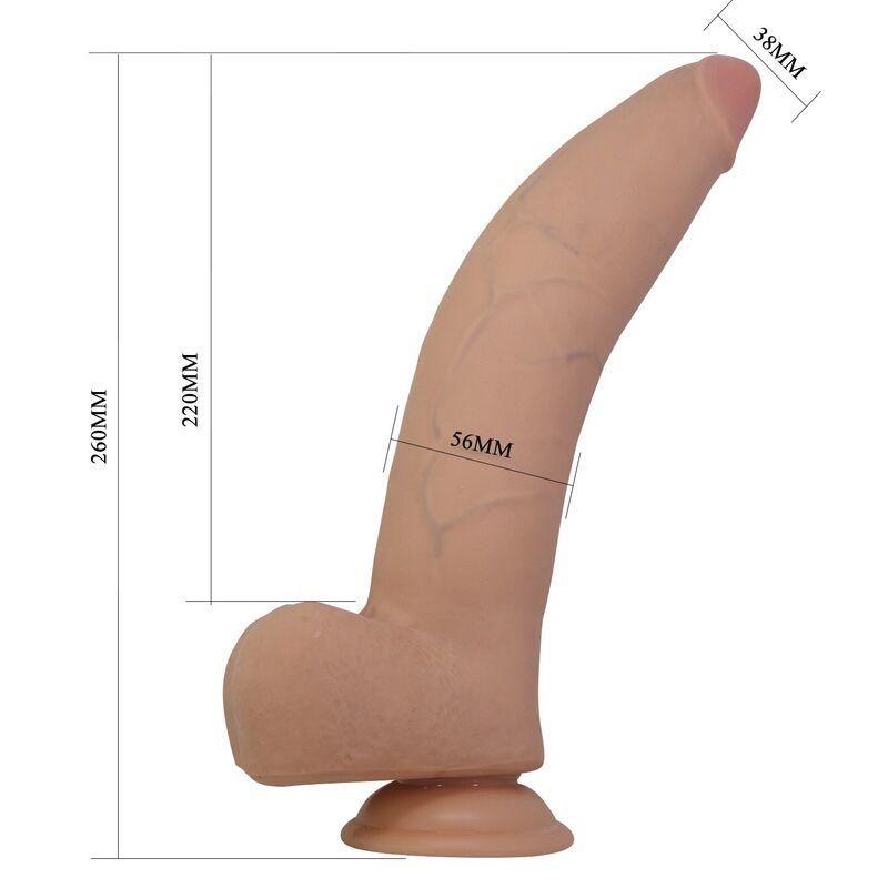 PRETTY LOVE - QUINLAN REALISTISK DILDO 26 CM Ø 5,5 CM NATURLIG