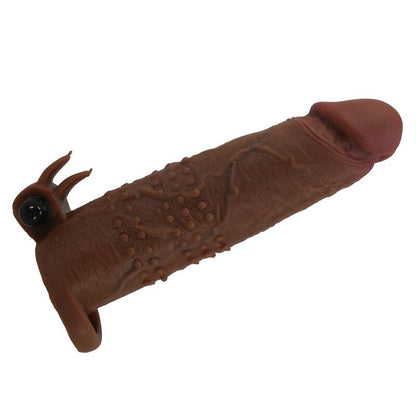 PRETTY LOVE - QUILLON VIBRERANDE PENISRING 20 CM Ø 4 CM BRUN