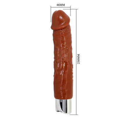 PRETTY LOVE - PRO REALISTIC VIBRATOR 23,5 CM Ø 4,8 CM BRUN