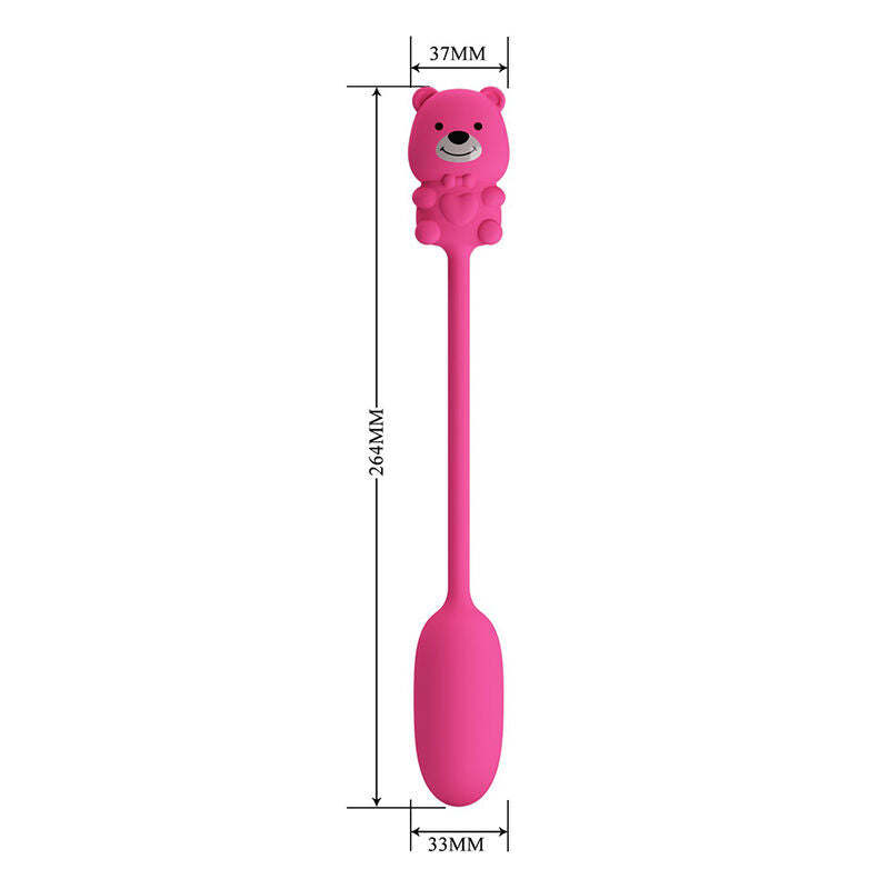 PRETTY LOVE - OLSON UPPLADDNINGBAR KULVIBRATOR MED TRÅDBUNDEN KONTROLL ROSA