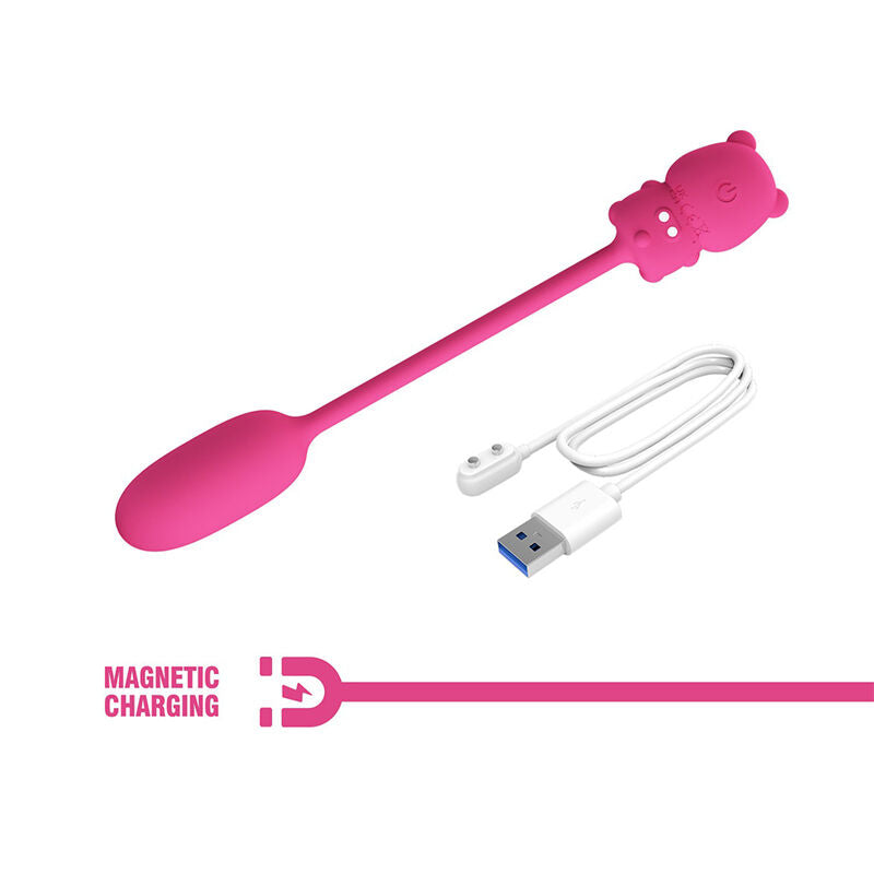 PRETTY LOVE - OLSON UPPLADDNINGBAR KULVIBRATOR MED TRÅDBUNDEN KONTROLL ROSA