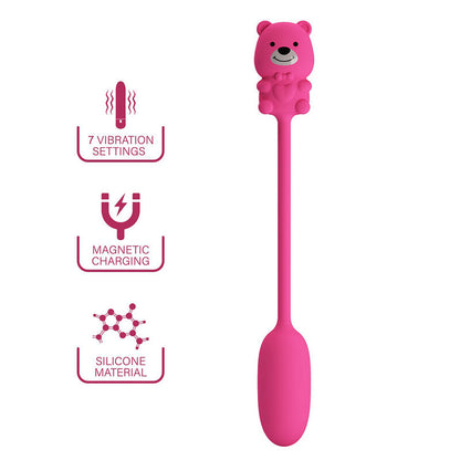 PRETTY LOVE - OLSON UPPLADDNINGBAR KULVIBRATOR MED TRÅDBUNDEN KONTROLL ROSA