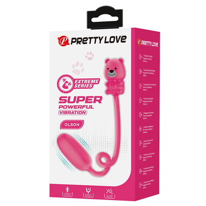 PRETTY LOVE - OLSON UPPLADDNINGBAR KULVIBRATOR MED TRÅDBUNDEN KONTROLL ROSA