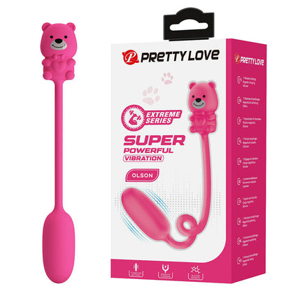 PRETTY LOVE - OLSON UPPLADDNINGBAR KULVIBRATOR MED TRÅDBUNDEN KONTROLL ROSA