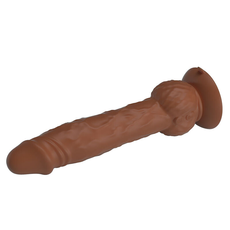 PRETTY LOVE - EREN STÖTANDE VIBRERANDE DILDO 20,5 CM Ø 4,5 CM BRUN