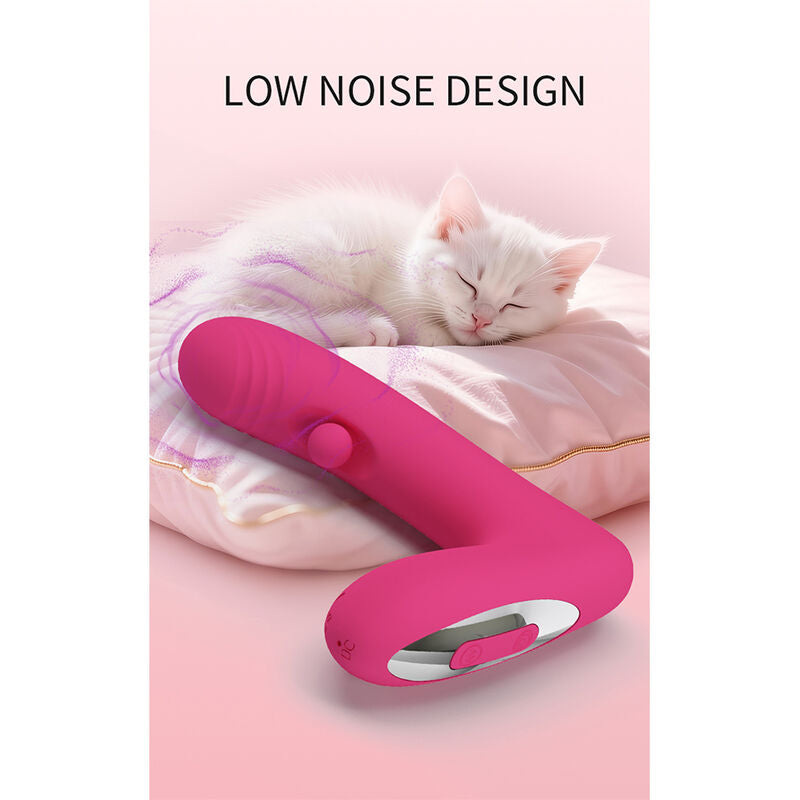 PRETTY LOVE - DUDEN UPPLADDNINGBAR SILIKONVIBRATOR 12 VIBRATIONSLÄGEN OCH 3 RÖRELSELÄGEN ROSA