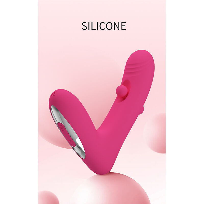 PRETTY LOVE - DUDEN UPPLADDNINGBAR SILIKONVIBRATOR 12 VIBRATIONSLÄGEN OCH 3 RÖRELSELÄGEN ROSA