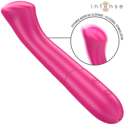 INTENSE - PATY VIBRATOR 19 CM FLEXIBEL 10 VIBRATIONER MODELL 2 ROSA