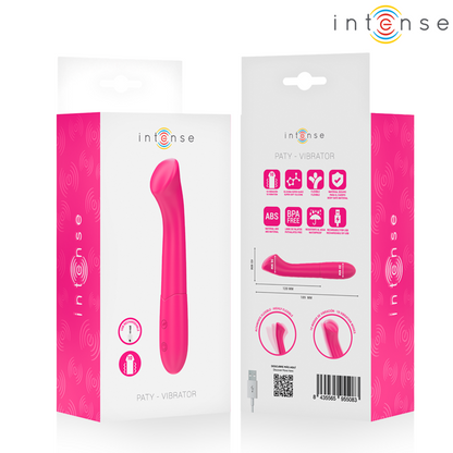 INTENSE - PATY VIBRATOR 19 CM FLEXIBEL 10 VIBRATIONER MODELL 2 ROSA