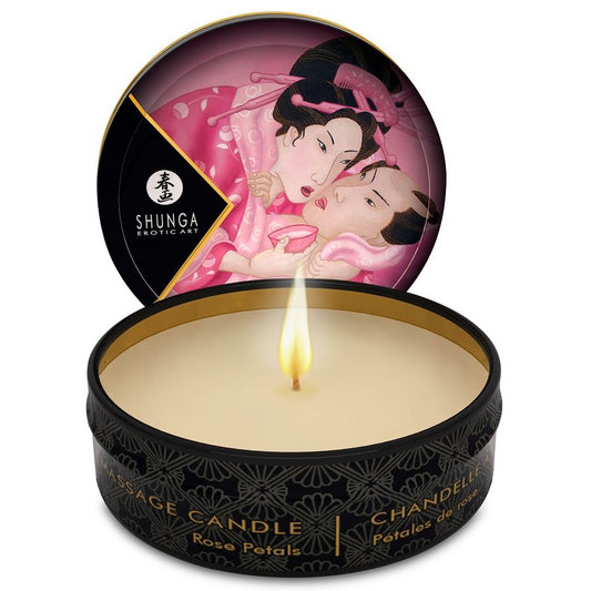 SHUNGA - MINI CARESS BY CANDELIGHT ROSES MASSAGE LJUS 30 ML