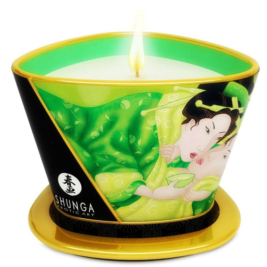 SHUNGA - MINI CARESS BY CANDELJUS MASSAGE LJUS GRÖNT 170 ML