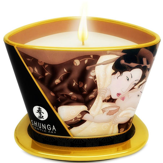 SHUNGA - MINI CARESS BY CANDELJUS CHOKLAD MASSAGE LJUS 170 ML