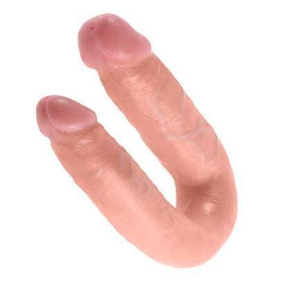 KING COCK - U-FORMAD MELLAN STORLEK DUBBELT RUFFIG HUD 13.9 CM