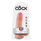 KING COCK - 7 DILDO NUDE WITH BALLS 17.8 CM