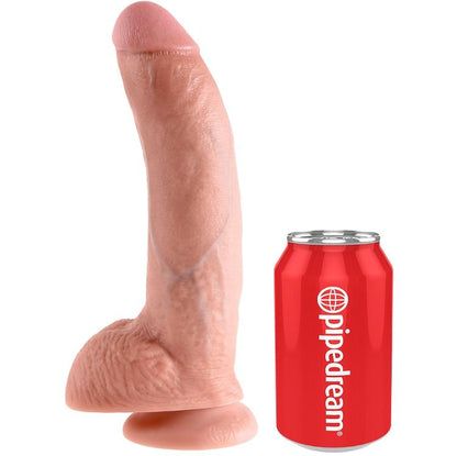 KING COCK - 9 DILDO FLESH WITH BALLS 22.9 CM - Kink&Play