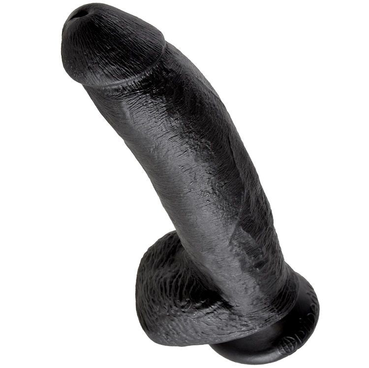 KING COCK - DILDO SVART MED KULOR 22.9 CM