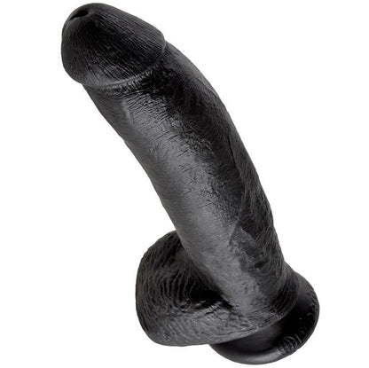 KING COCK - DILDO SVART MED KULOR 22.9 CM