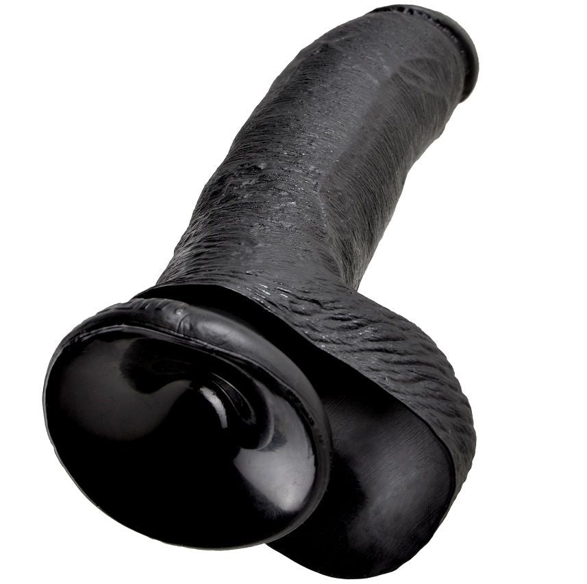 KING COCK - DILDO SVART MED KULOR 22.9 CM