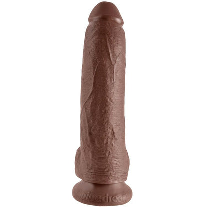KING COCK - 9 DILDO BRUN MED KULOR 22.9 CM