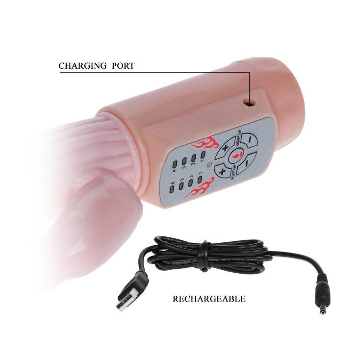 BAILE - FIRE BUNNY ROTATOR WITH FIRE SYSTEM - Kink&Play
