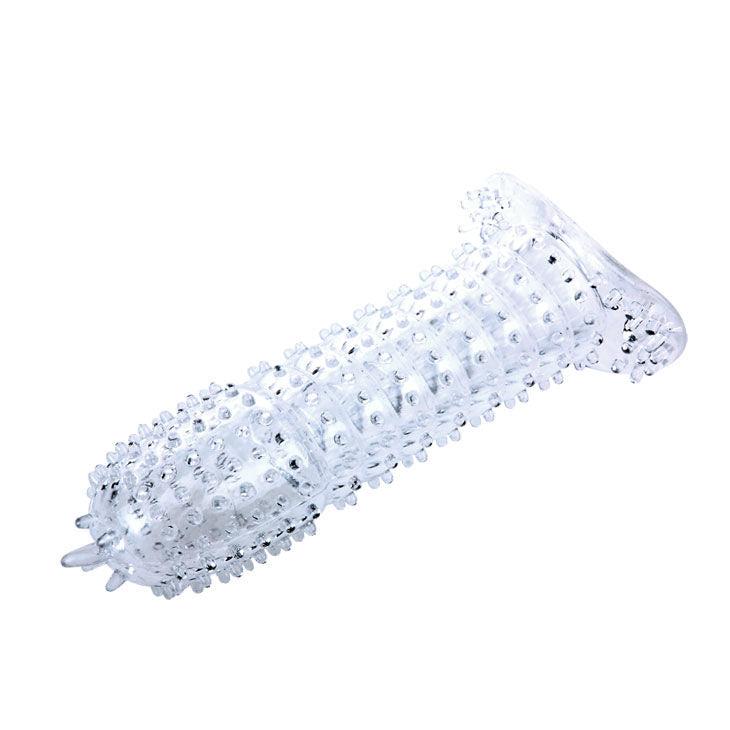 BAILE - PENIS SHEATH WITH STIMULATING POINTS PURPLE 14 CM - Kink&Play