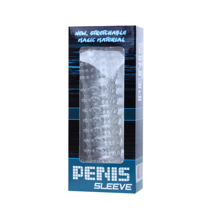 BAILE - PENIS SHEATH WITH STIMULATING POINTS PURPLE 14 CM - Kink&Play