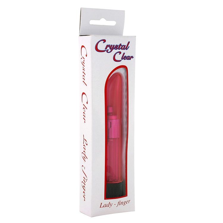 SEVEN CREATIONS - CRYSTAL CLEAR VIBRATOR LADY PINK - Kink&Play