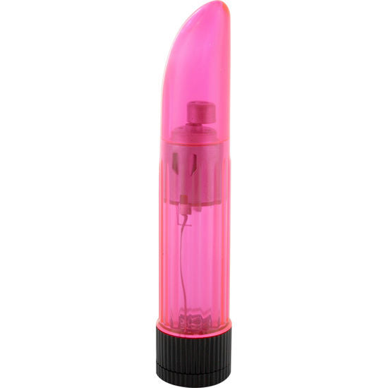 SEVEN CREATIONS - CRYSTAL CLEAR VIBRATOR LADY PINK - Kink&Play
