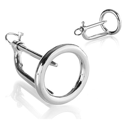 METAL HARD - GLAND RING WITH PLUG - Kink&Play