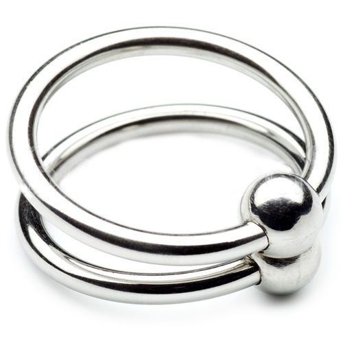 METAL HARD - DOUBLE GLANS RING 28MM - Kink&Play