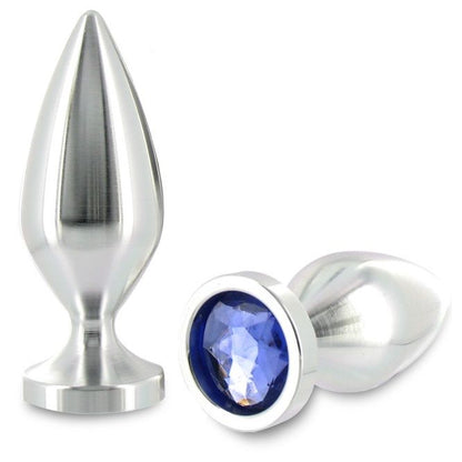 METAL HARD - ANAL PLUG ALIMINUM CRYSTAL COLOR SMALL 5.71 CM - Kink&Play