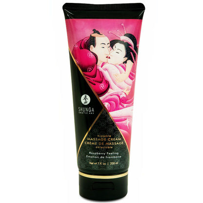 SHUNGA - RASPBERRY MASSAGE CREAM 200 ML - Kink&Play