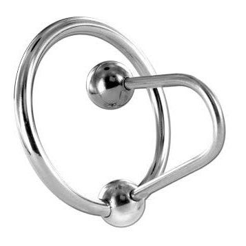 METAL HARD - GLAND RING WITH PLUG - Kink&Play