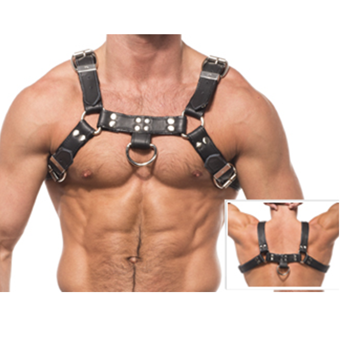 LEATHER BODY - CHAIN HARNESS III - Kink&Play