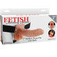 FETISCH FANTASY-SERIE - SERIEN 7 IHÅLIG STRAP-ON MED PUNG  17,8 CM NUDE