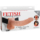 FETISCH FANTASY-SERIE - SERIEN 9 IHÅLIG STRAP-ON MED PUNG 22,9 CM NUDE