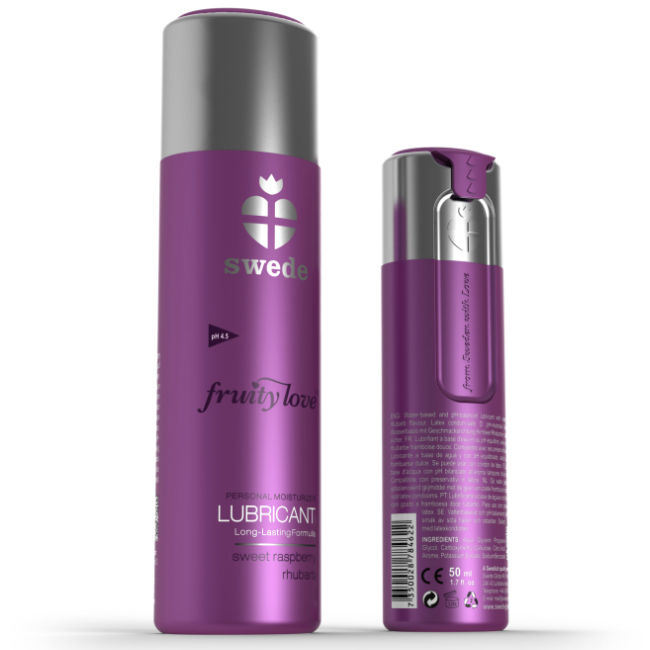 SWEDE - FRUITY LOVE LUBRICANT RASPBERRY RHUBARB 100 ML - Kink&Play