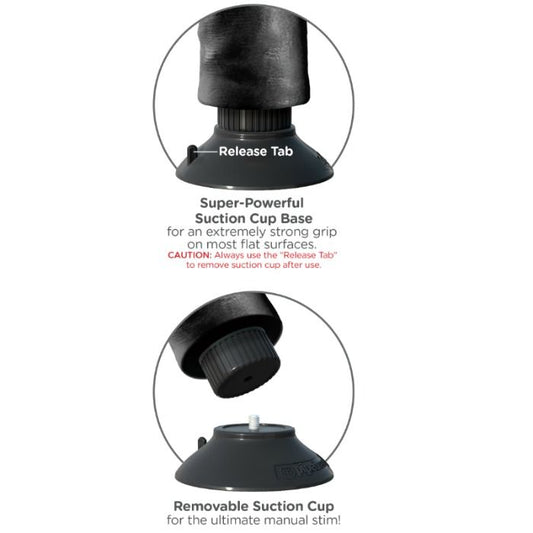 KING COCK - 23 CM VIBRERANDE KUK MED PUNG SVART