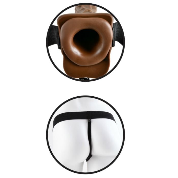 FETISH FANTASY SERIES - SERIES 7 HOLLOW STRAP-ON WITH BALLS - Kink&Play