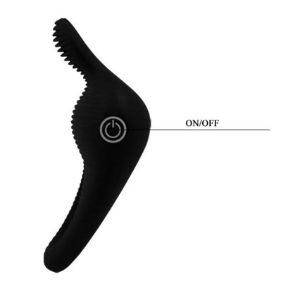 PRETTY LOVE - THIMBLE VIBRATOR RING BLACK - Kink&Play