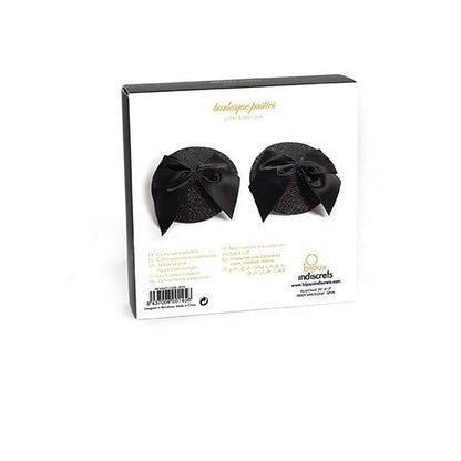 BIJOUX - BURLESQUE SHINY NIPPLE COVERS WITH BOW - Kink&Play