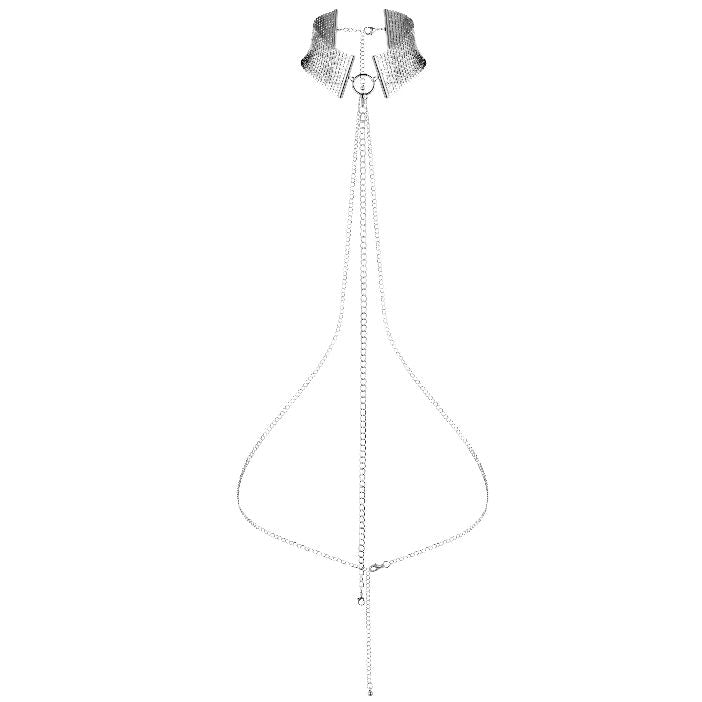 BIJOUX - DÉSIR MÉTALLIQUE SILVER METALLIC NECKLACE - Kink&Play