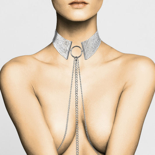 BIJOUX - DÉSIR MÉTALLIQUE SILVER METALLIC HALSBAND