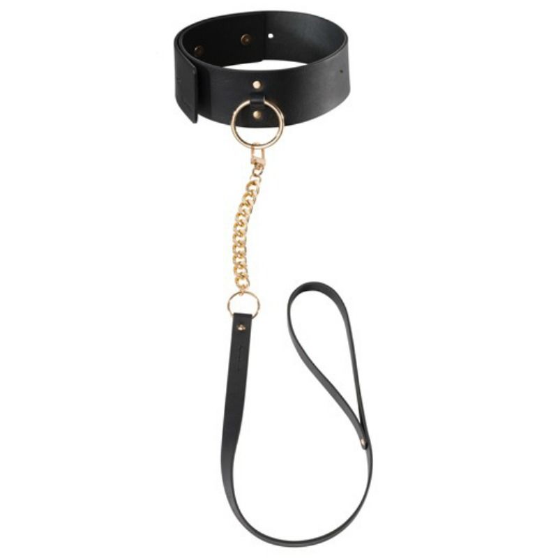 BIJOUX INDISCRETS MAZE - BLACK NECKLACE WITH STRAP - Kink&Play