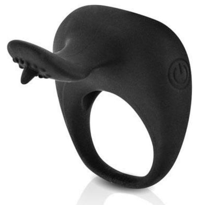 PRETTY LOVE - THIMBLE VIBRATOR RING BLACK - Kink&Play