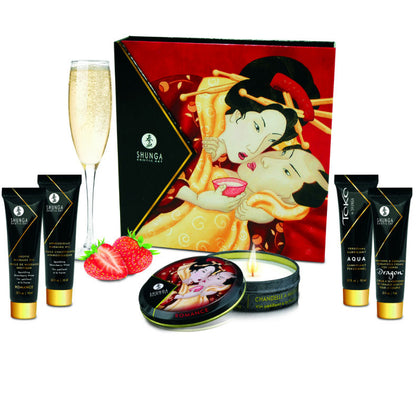 SHUNGA - SECRET GEISHA STRAWBERRIES AND CAVA KIT - Kink&Play